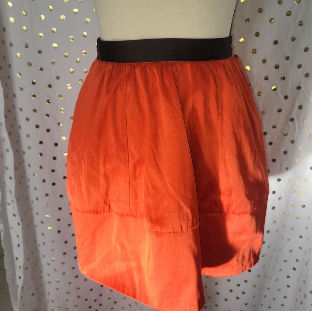 H&MConscious Collection Orange Skirt w/ Black